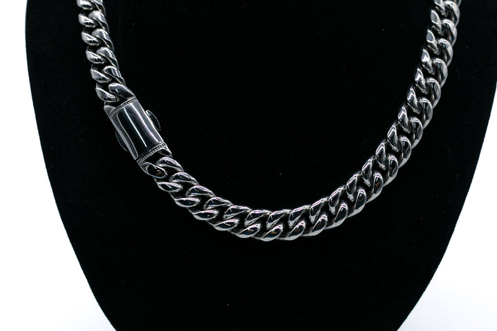 12mm Cuban Bold Link Chain (Silver)