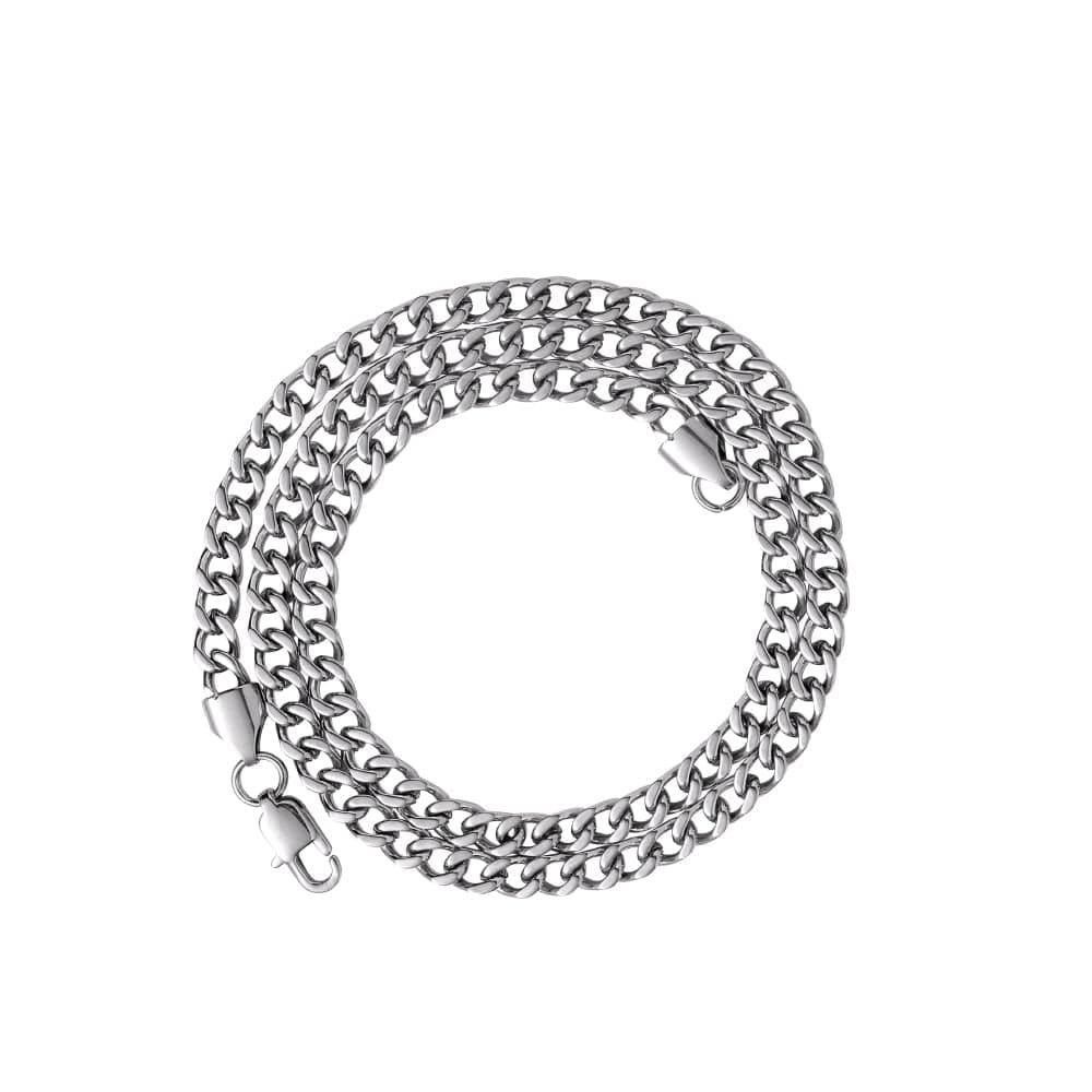 The 5mm Cuban Chain - Various Colours Ross and Specter Silver 45cm