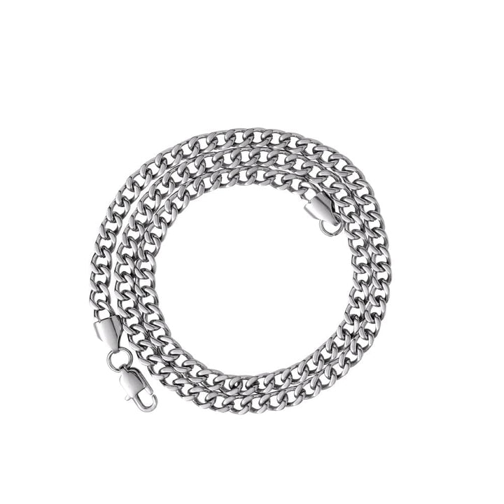 The 5mm Cuban Chain - Various Colours Ross and Specter Silver 45cm