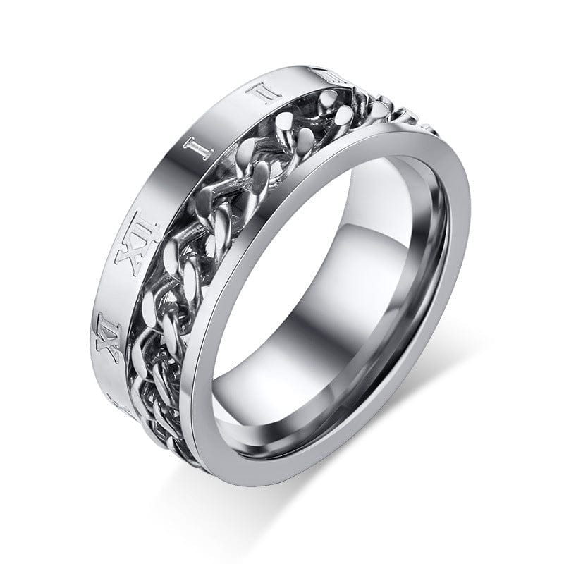 Roman Spinner Ring Rings Ross and Specter 8 Silver