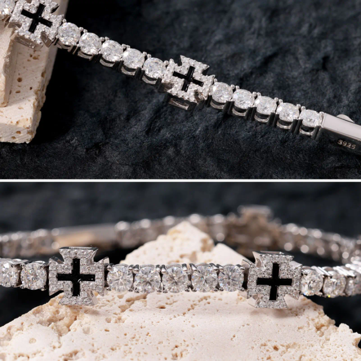 Tennis Cross Bracelet
