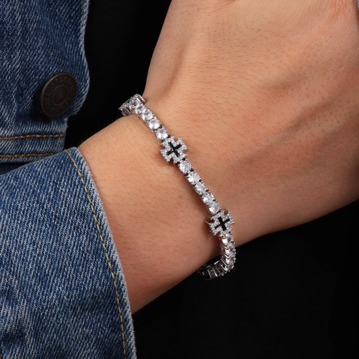 Tennis Cross Bracelet