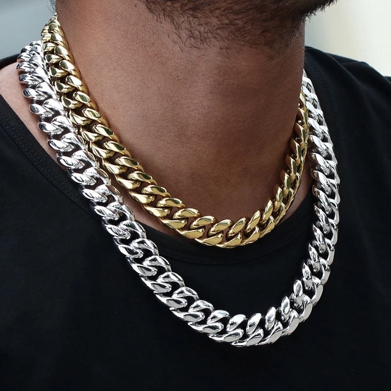 12mm Cuban Link Chain - Various Colours Necklace Ross and Specter 