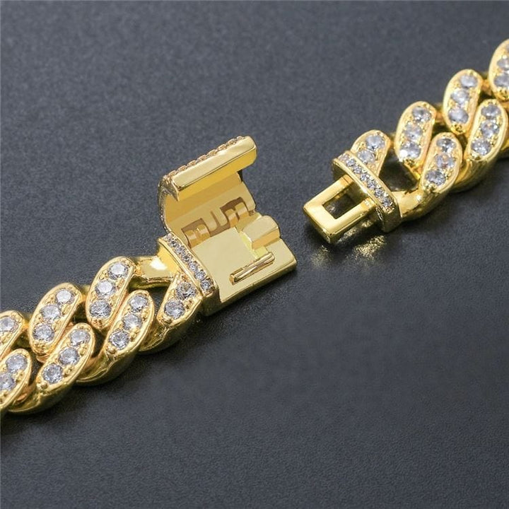 13mm Miami Cuban Link Chain (Single Row) - Various Colours Necklace Ross and Specter 