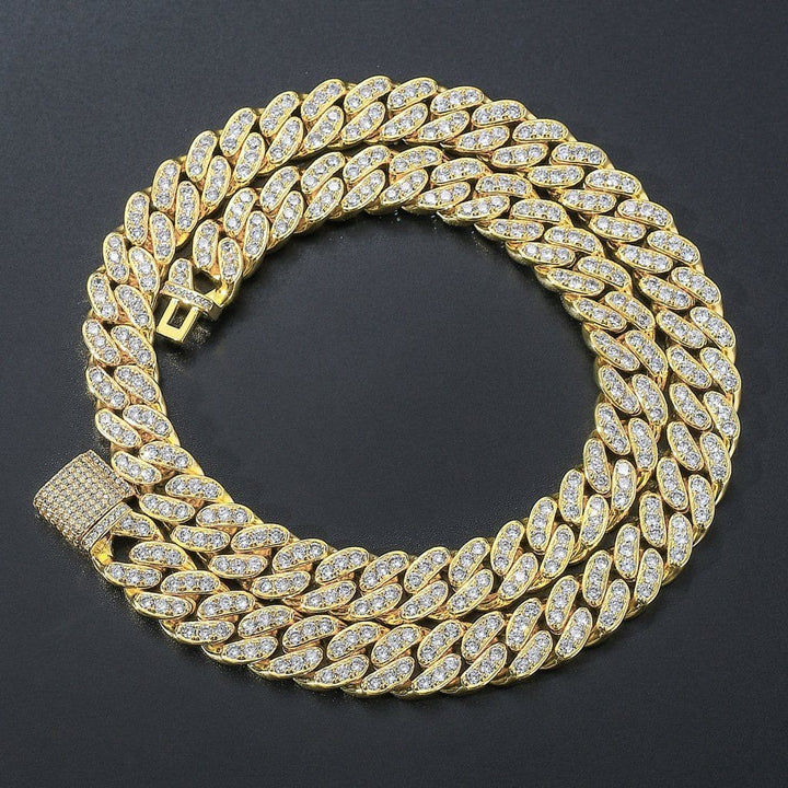 13mm Miami Cuban Link Chain (Single Row) - Various Colours Necklace Ross and Specter 
