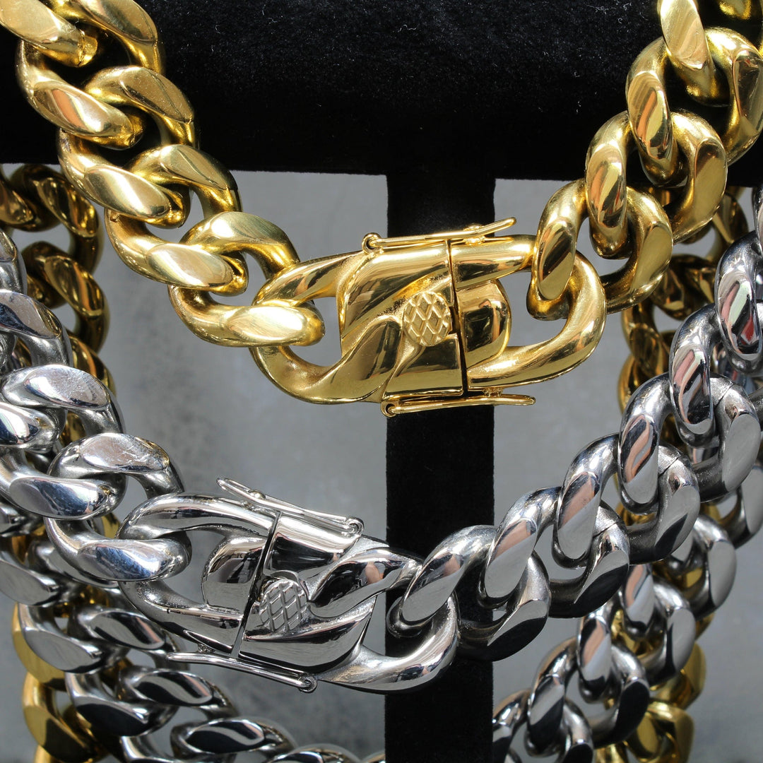 18mm Cuban Link Chain - Various Colours - Ross and Specter