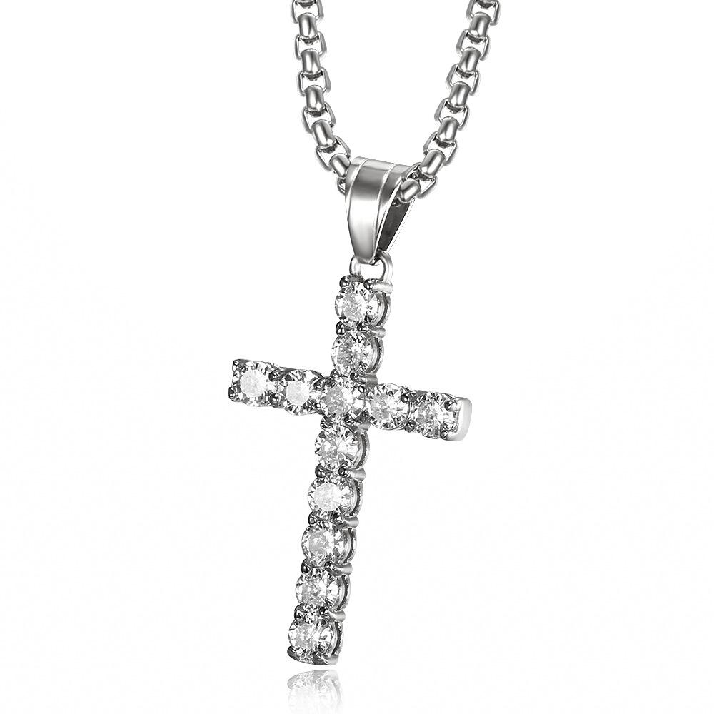 Cross Necklace Necklace Ross and Specter Silver 