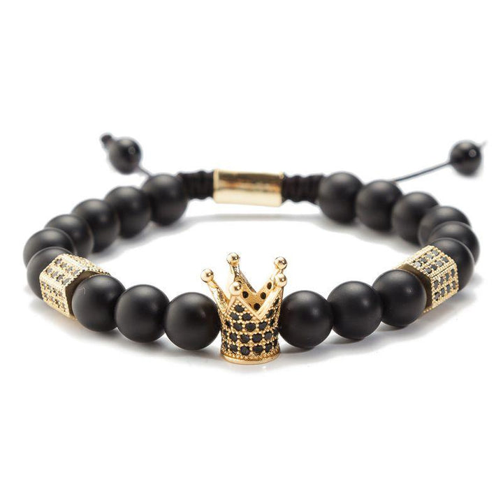 Crown Hexagon - Black Stone Stone Ross and Specter Gold 