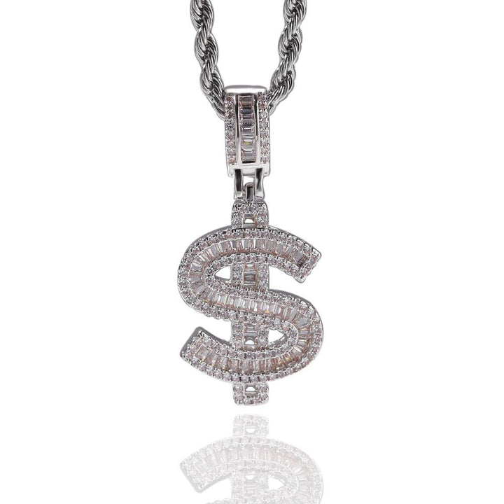 Dollar Necklace - Various Colours Necklace Ross and Specter Silver 