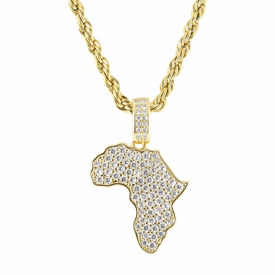 The Africa Necklace Ross and Specter Gold 50cm 