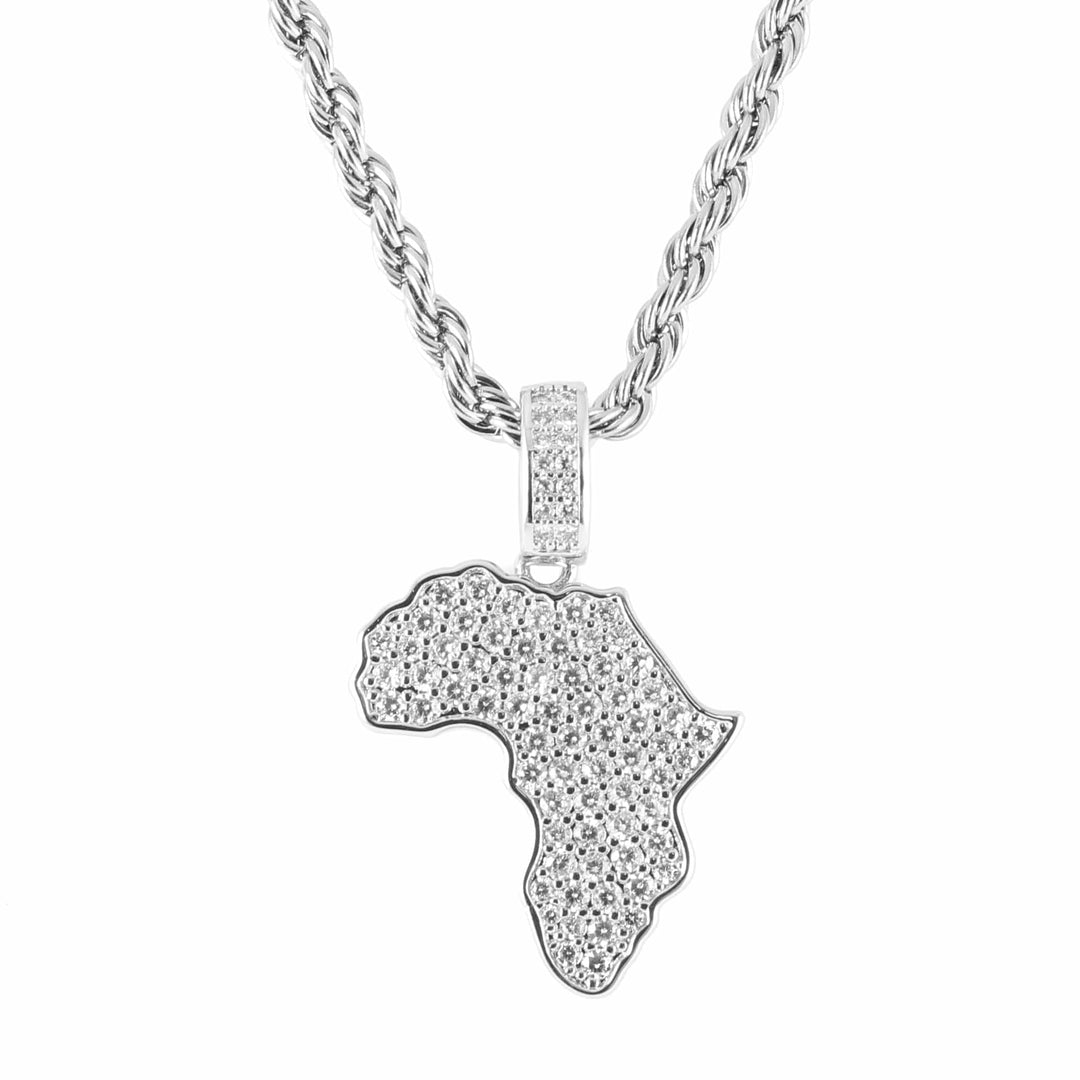 The Africa Necklace Ross and Specter Silver 50cm 