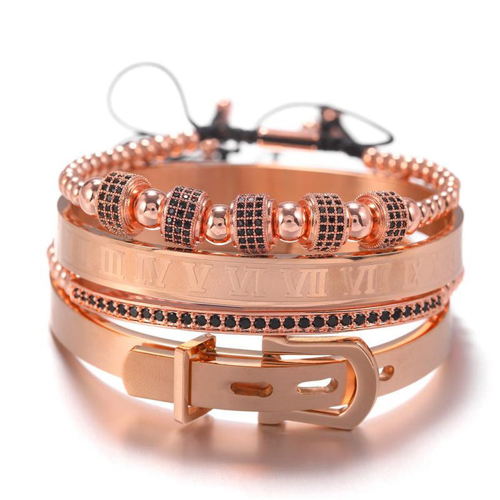 Buckle Bracelet Set (4pc) - Various Colours - Ross and Specter