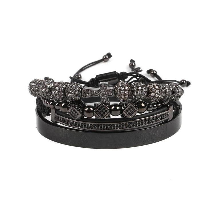 The Lord's Prayer Bracelet Set - Various Colours Bracelet Ross and Specter Black 