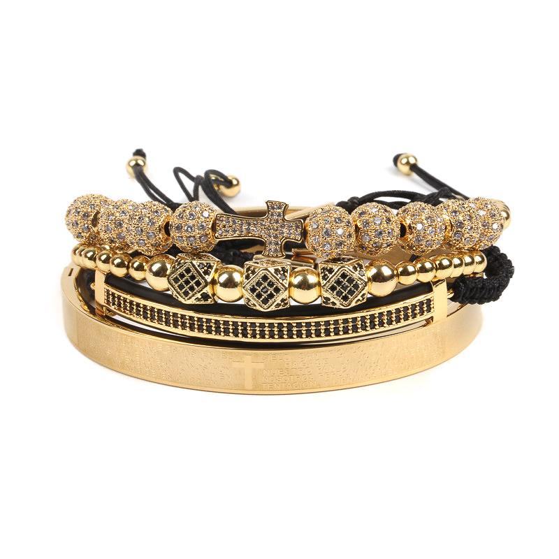 The Lord's Prayer Bracelet Set - Various Colours Bracelet Ross and Specter Gold 