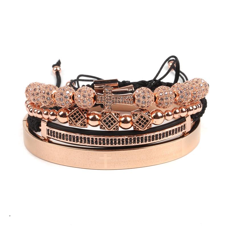 The Lord's Prayer Bracelet Set - Various Colours Bracelet Ross and Specter Rose Gold 