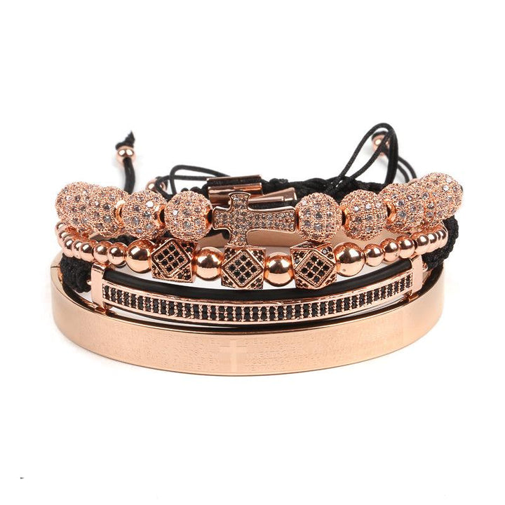 The Lord's Prayer Bracelet Set - Various Colours Bracelet Ross and Specter Rose Gold 