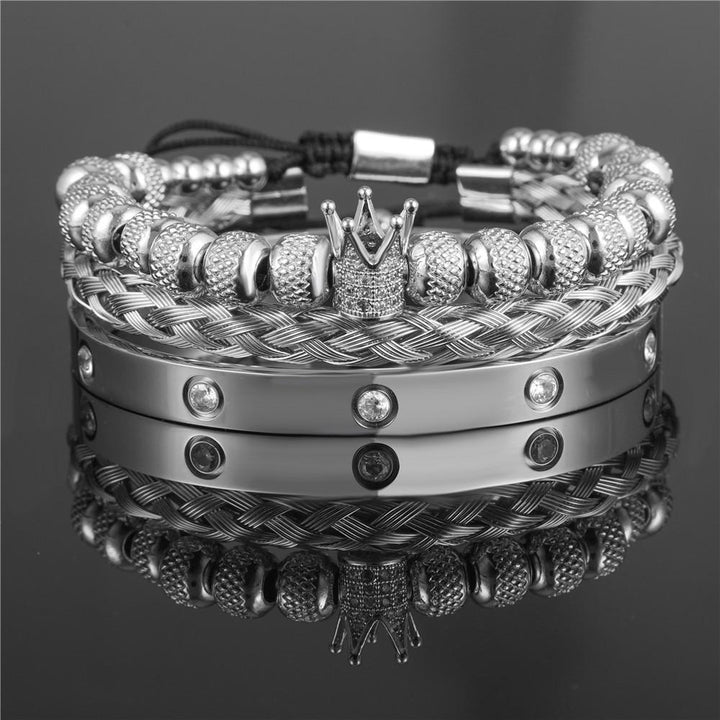 The Royal Bracelet Set - Various Colours Bracelet Ross and Specter Silver 